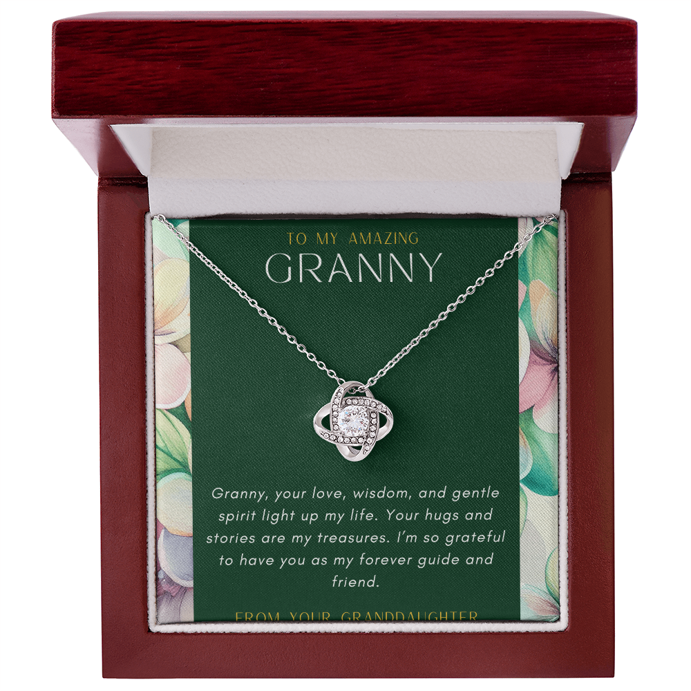 For My Granny- Love Knot Necklace.