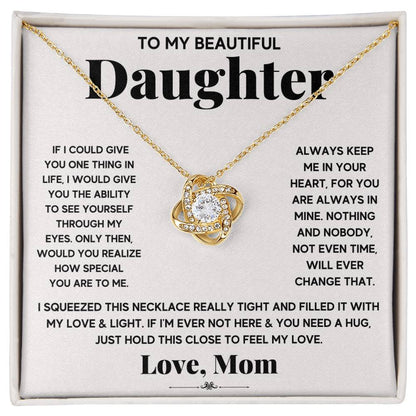 To My Beautiful Daughter, Just Hold This To Feel My Love - WL0010