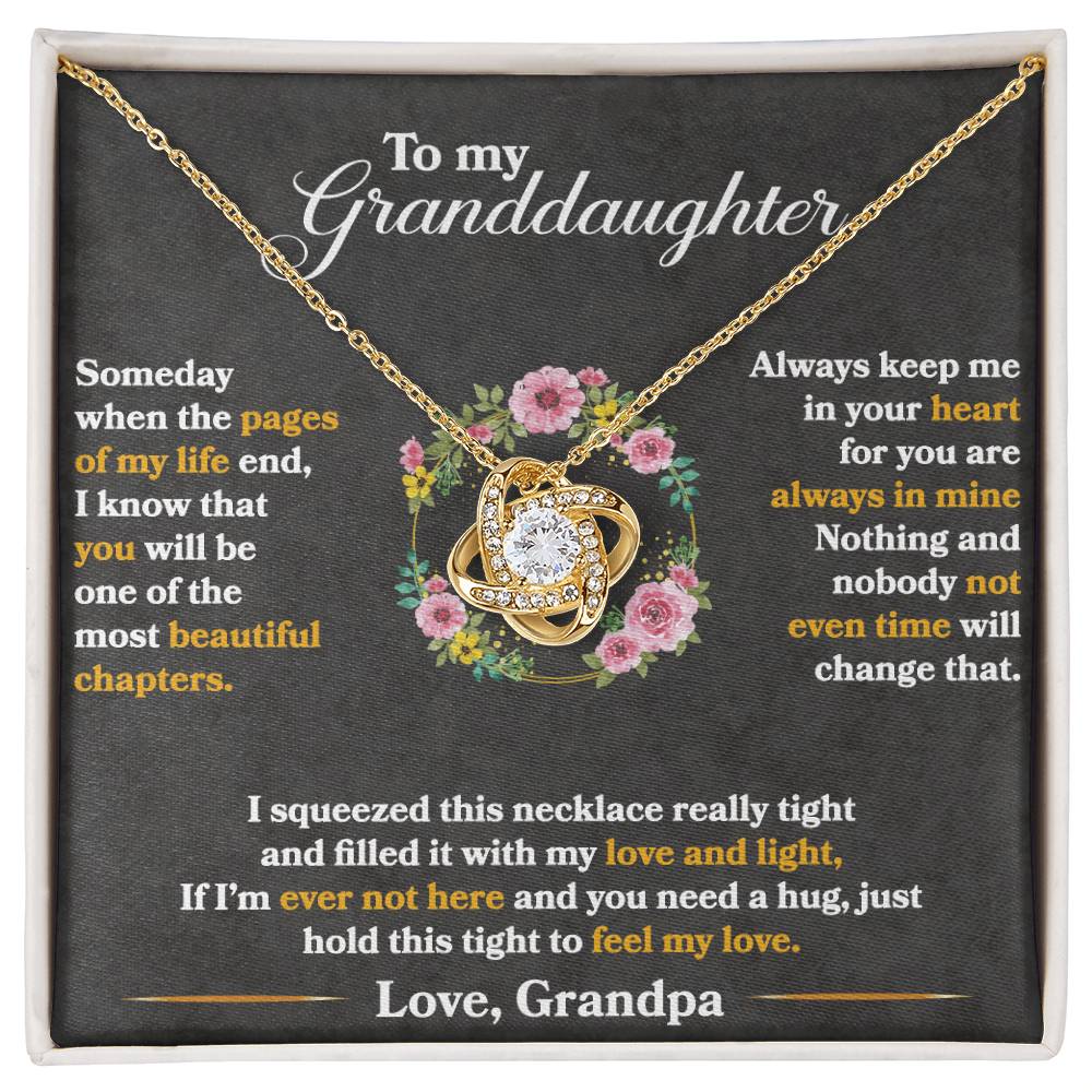 To My Granddaughter, Hold This Tight To Feel My Love - WL0007