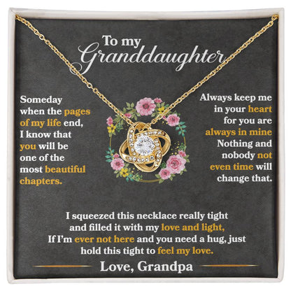 To My Granddaughter, Hold This Tight To Feel My Love - WL0007
