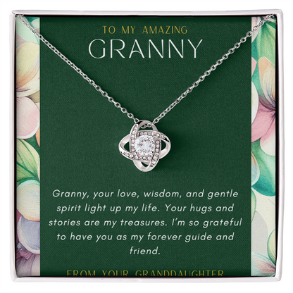 For My Granny- Love Knot Necklace.