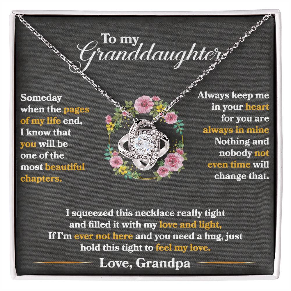 To My Granddaughter, Hold This Tight To Feel My Love - WL0007