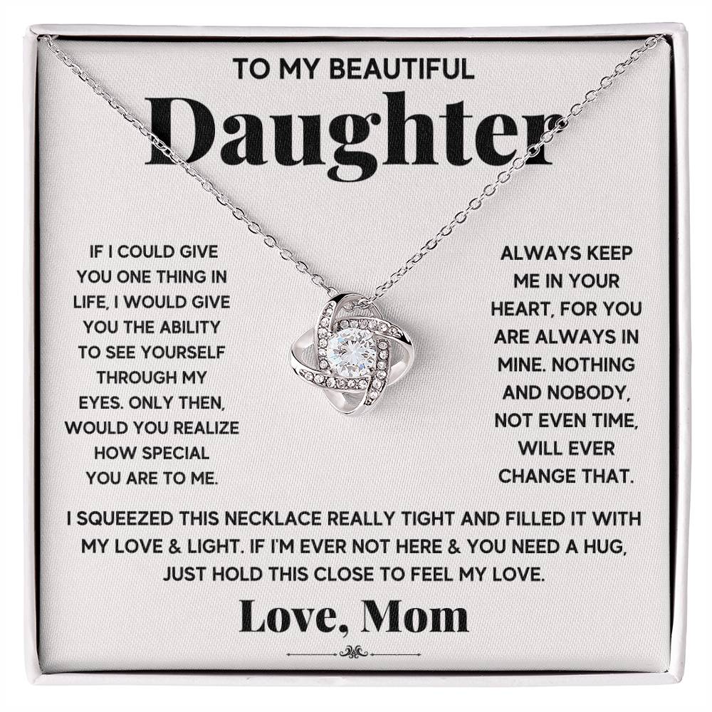 To My Beautiful Daughter, Just Hold This To Feel My Love - WL0010