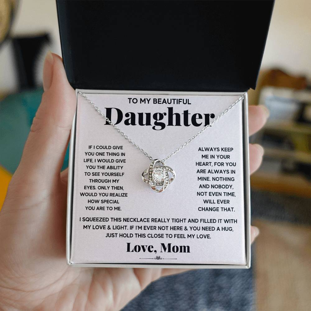 To My Beautiful Daughter, Just Hold This To Feel My Love - WL0010