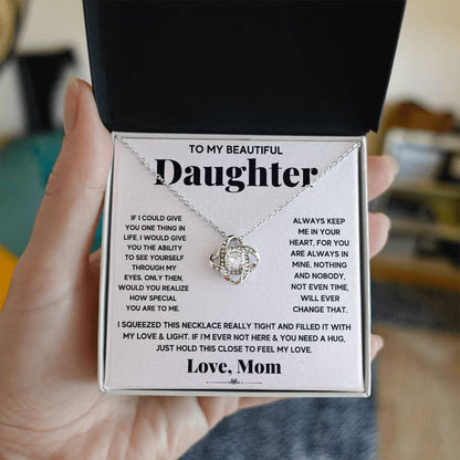 To My Beautiful Daughter, Just Hold This To Feel My Love - WL0010