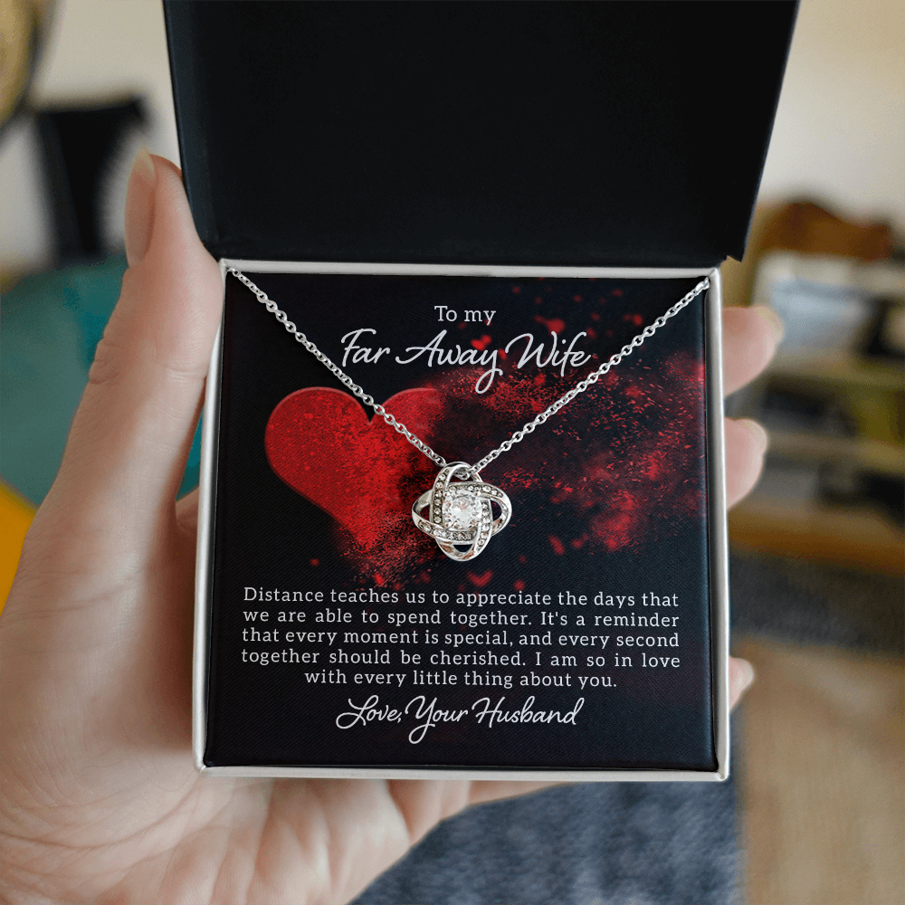 To My Far Away Wife - Love Never Fades Necklace - WL0002