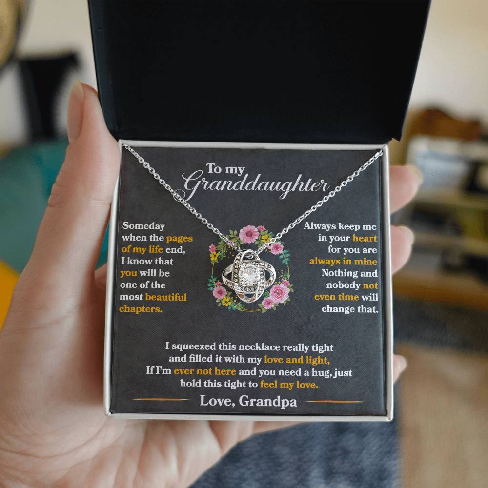 To My Granddaughter, Hold This Tight To Feel My Love - WL0007