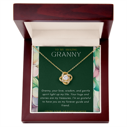 For My Granny- Love Knot Necklace.
