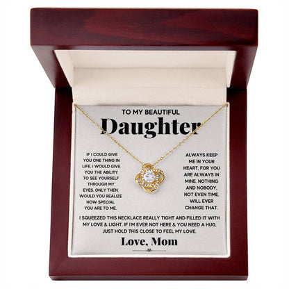 To My Beautiful Daughter, Just Hold This To Feel My Love - WL0010