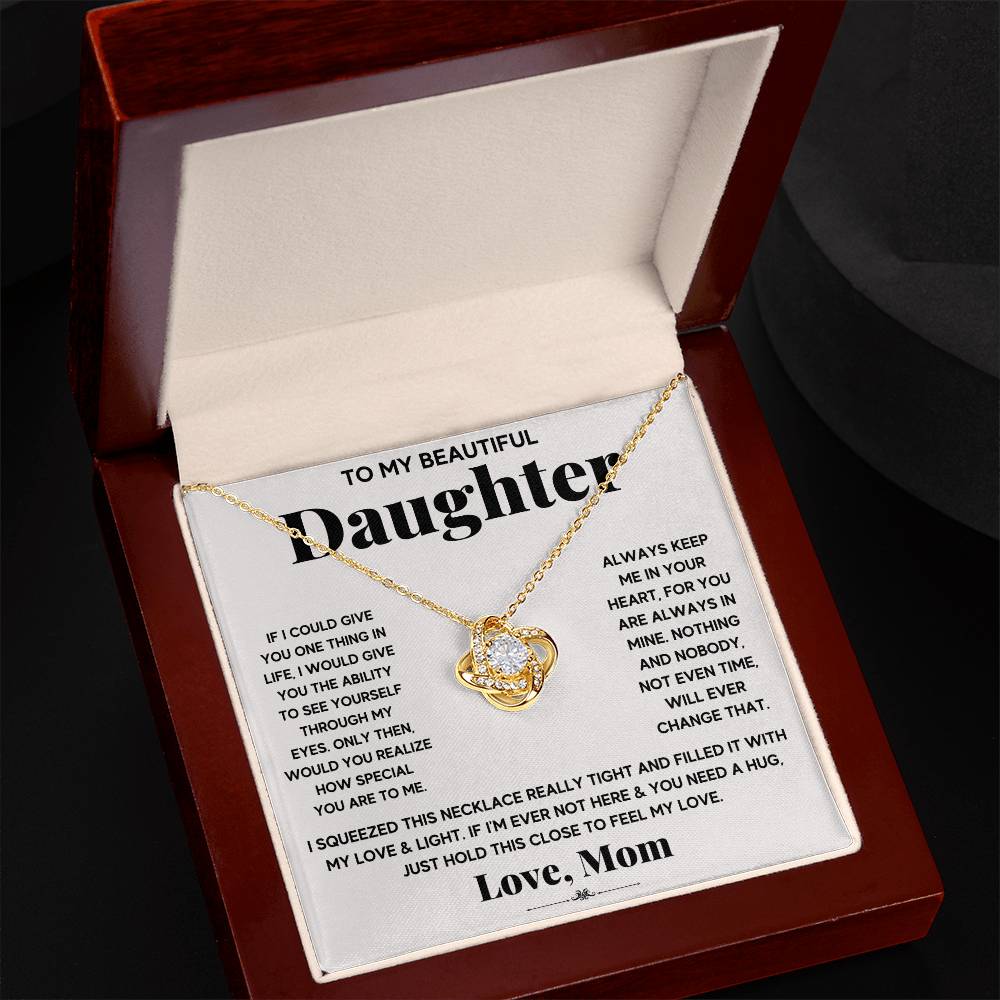 To My Beautiful Daughter, Just Hold This To Feel My Love - WL0010