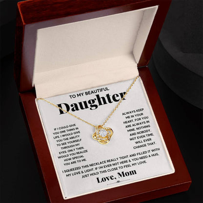 To My Beautiful Daughter, Just Hold This To Feel My Love - WL0010
