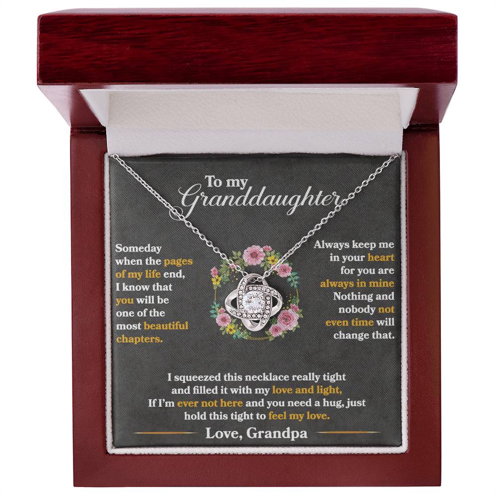 To My Granddaughter, Hold This Tight To Feel My Love - WL0007