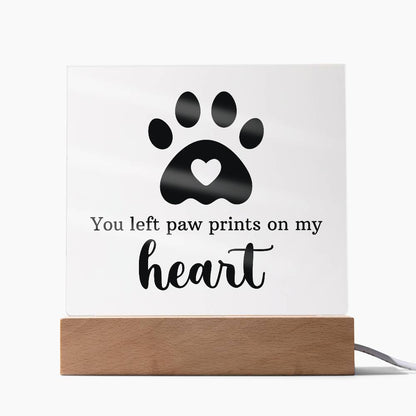 Keepsake Acrylic Bundle - You Left Pawprints In My Heart