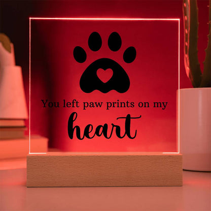 Keepsake Acrylic Bundle - You Left Pawprints In My Heart