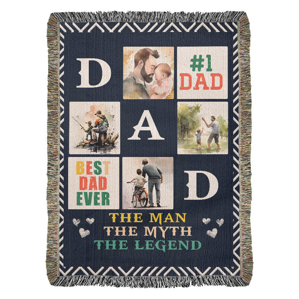 Best Dad Ever - Woven Blanket