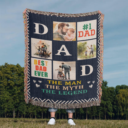 Best Dad Ever - Woven Blanket